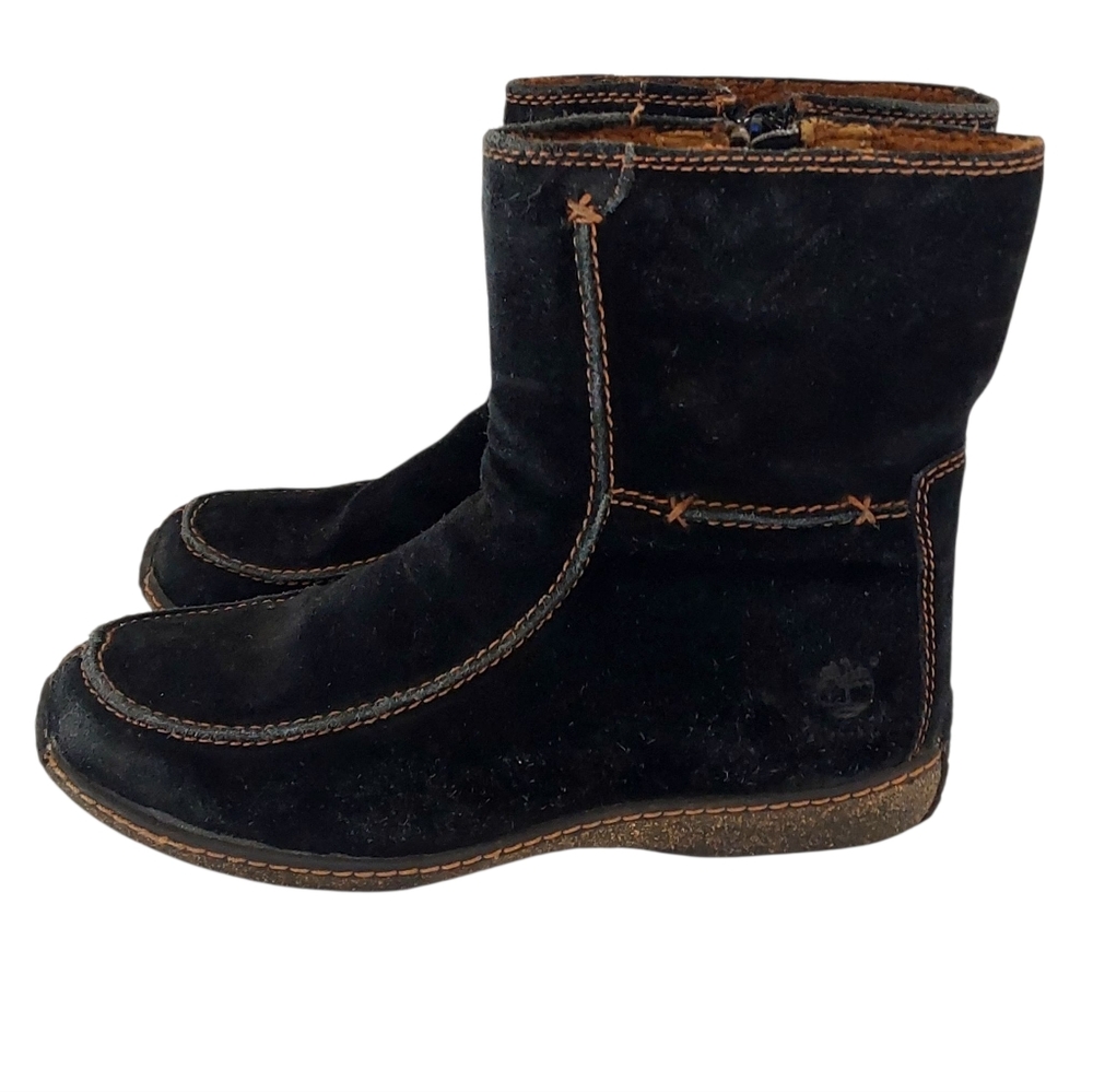 Timberland Waterproof Suede Black Boots Size 7.5M